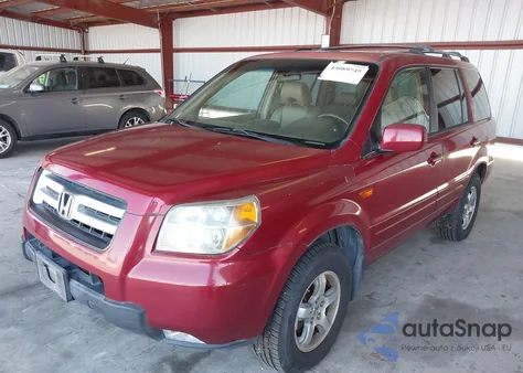 2006 Honda Pilot Ex-L из США, поврежденный, VIN 2HKYF18786H500377